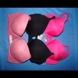 Lot of 3 Victoria's Secret Bra 34C